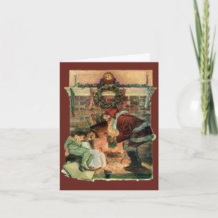 Vintage Christmas Thank You Card