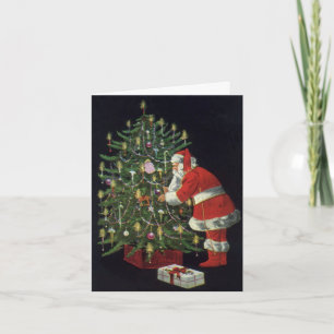 Vintage Christmas Thank You Card