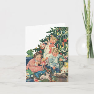 Vintage Christmas Thank You Card