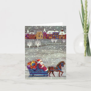 Vintage Christmas Thank You Card