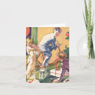 Vintage Christmas Thank You Card