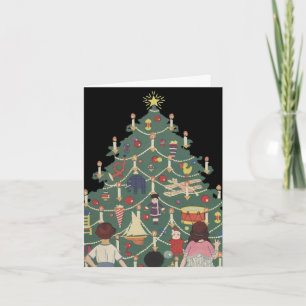 Vintage Christmas Thank You Card
