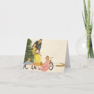 Vintage Christmas Thank You Card