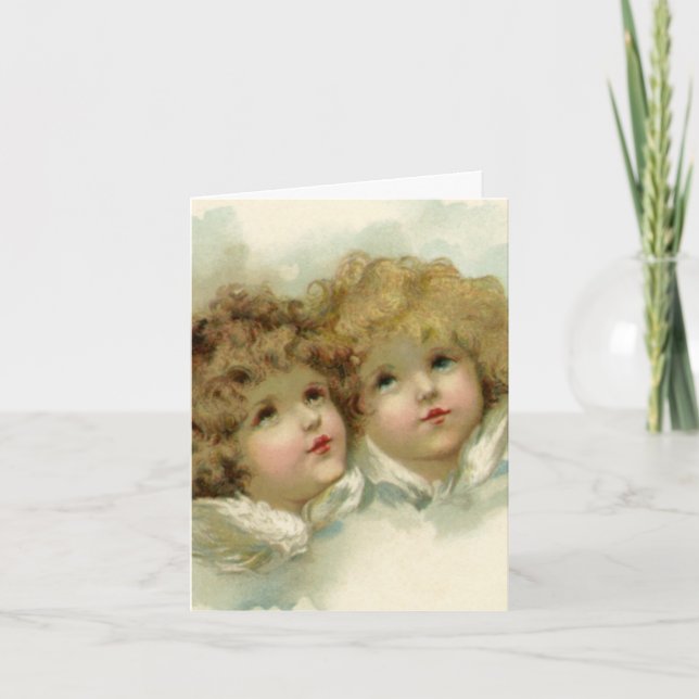Vintage Christmas Thank You Holiday Card (Front)