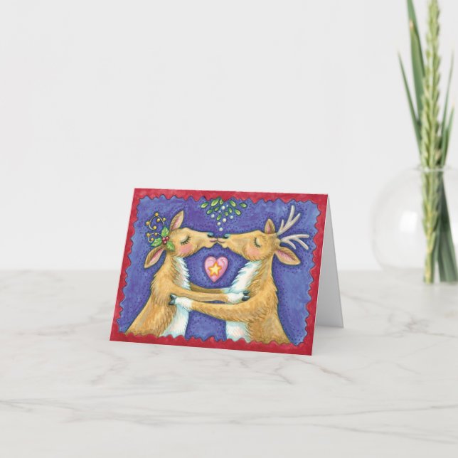 Vintage Christmas Thank You Holiday Card (Front)