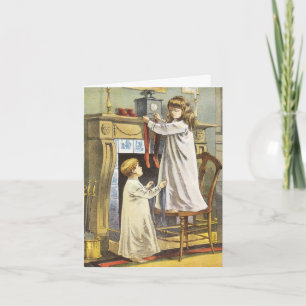 Vintage Christmas Thank You Holiday Card