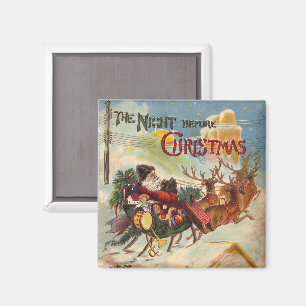 Vintage Christmas, The Night Before Christmas Magnet
