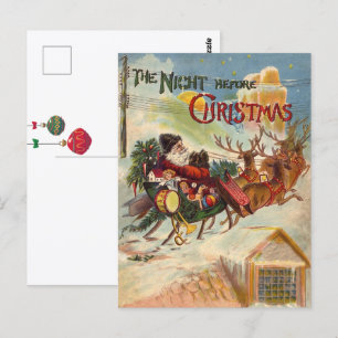 Vintage Christmas, The Night Before Christmas Postcard