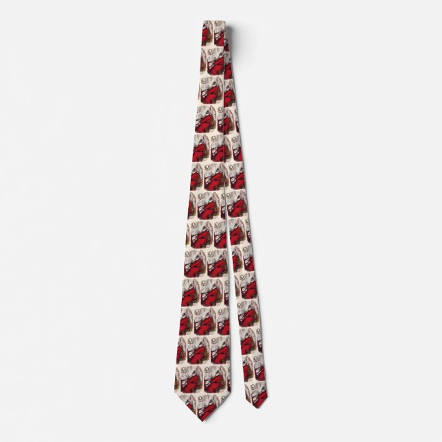 Vintage Christmas, Thomas Nast Santa Claus Piano Tie (Front)
