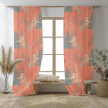 Vintage Christmas Tiger With Christmas Tree  Sheer Curtains<br><div class="desc">Bring holiday cheer to your home with these delightful Vintage Christmas Tiger with Christmas Tree sheer curtains. Featuring an adorable design of a playful tiger surrounded by festive Christmas trees, these curtains add a whimsical touch to your holiday décor. The light, airy fabric gently filters sunlight, creating a warm and...</div>