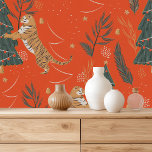 Vintage Christmas Tiger With Christmas Tree  Wallpaper<br><div class="desc">Vintage Christmas Tiger With Christmas Tree</div>