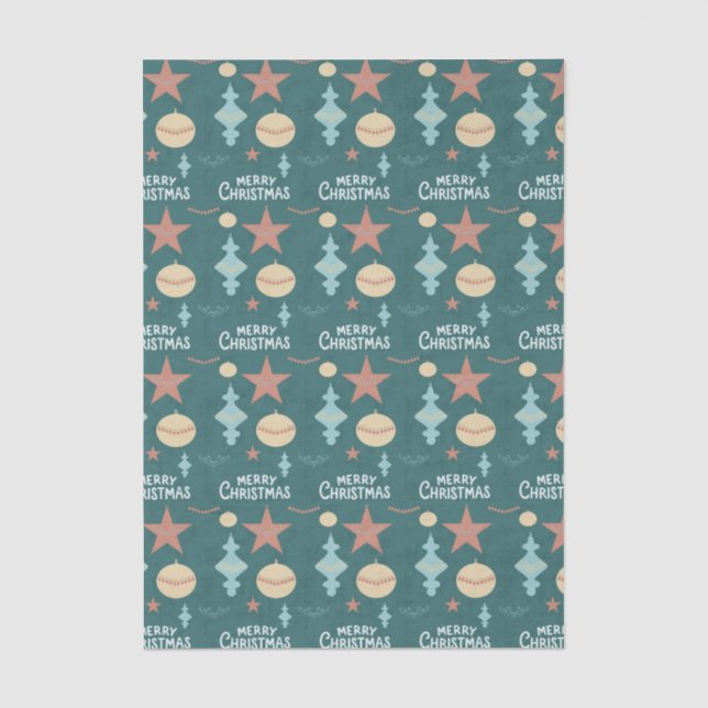Vintage Christmas Tissue Paper (Front)
