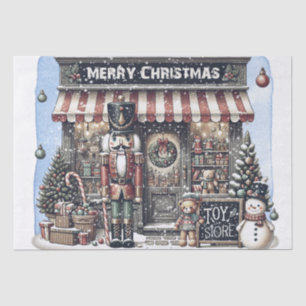 Vintage Christmas Toy Store Tissue Paper