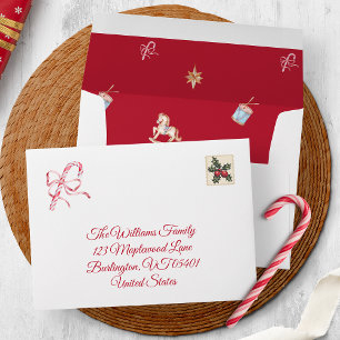 Vintage Christmas Toys Envelope