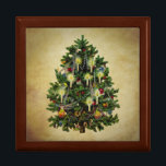 vintage christmas tree gift box<br><div class="desc">christmas tree</div>