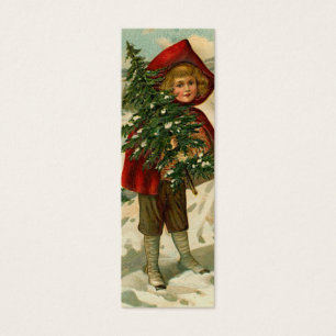 Vintage Christmas Tree Gift Tag