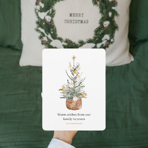 Vintage Christmas Tree   Happy Holiday 