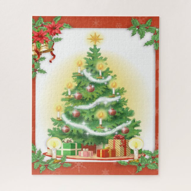 Vintage Christmas Tree Jigsaw Puzzle (Vertical)