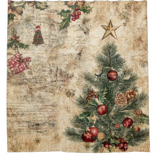 Vintage Christmas Tree & Ornament (1)