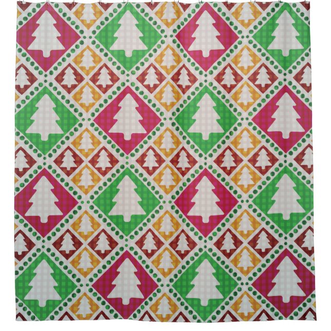 Vintage Christmas Tree Pattern. (Front)