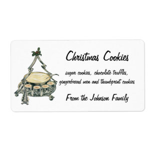 Vintage Christmas Tree Punch Bowl with Eggnog