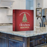 Vintage Christmas Tree Rustic Red Recipe Cookbook Binder<br><div class="desc">This Christmas recipe binder design features our watercolor Christmas tree with lights! This is a great idea for storing a collection of traditional and treasured family Christmas recipes and makes a great gift for Mom or for passing down to a daughter or granddaughter! Additional colour schemes as well as coordinating...</div>