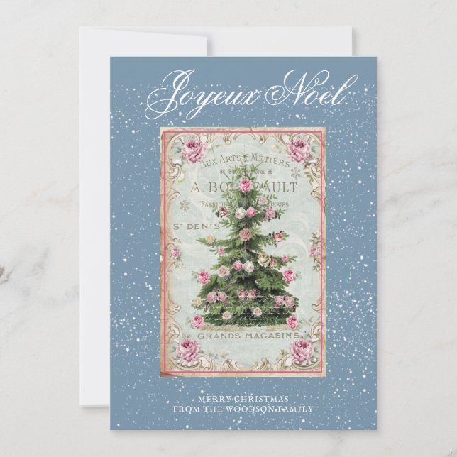 Vintage Christmas Tree Winter (Front)