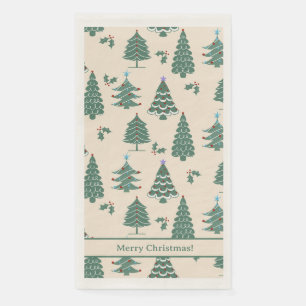 Vintage Christmas Trees  Napkin