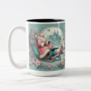Vintage Christmas  Two-Tone Coffee Mug