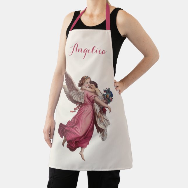 Vintage Christmas, Victorian Guardian Angel Apron (Insitu)