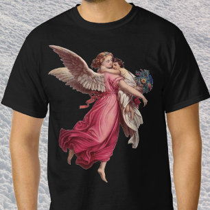Vintage Christmas, Victorian Guardian Angel T-Shirt