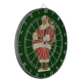 Vintage Christmas, Victorian Santa Claus with Toys Dartboard (Front Left)