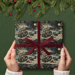 Vintage Christmas Village Wrapping Paper<br><div class="desc">Make your holiday gifts extra special with our festive vintage Christmas wrapping paper. It's the best way to show that special someone that you care,  with a beautifully wrapped present that they'll cherish.</div>
