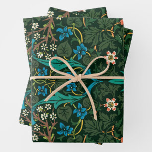 Vintage Christmas, William Morris Wrapping Paper Sheet