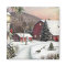 Vintage Christmas Winter Farm