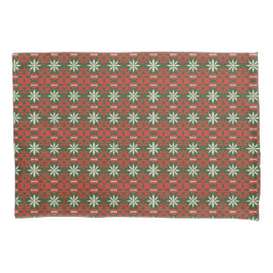 Vintage Christmas/winter patterned Pillowcase