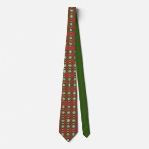 Vintage Christmas/winter patterned Tie