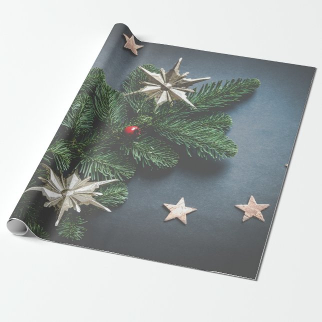 Vintage Christmas  Wrapping Paper (Unrolled)
