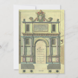 Vintage Church Door Entry Renaissance Architecture