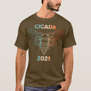 Vintage Cicadas Brood X eastern usa 2021 Insect T-Shirt