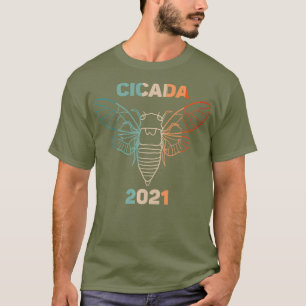 Vintage Cicadas Brood X eastern usa 2021 Insect T-Shirt