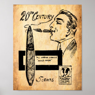 Vintage Cigar Advertisement Print