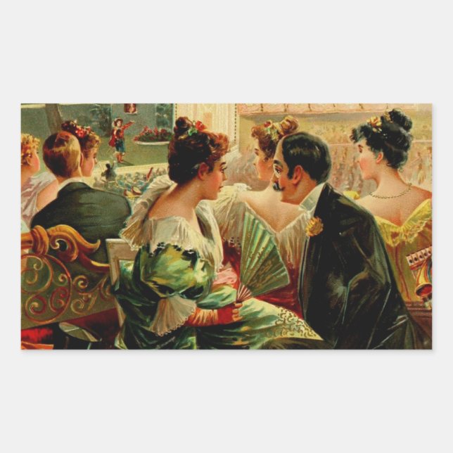 Vintage Cigar Box Art Sticker (Front)