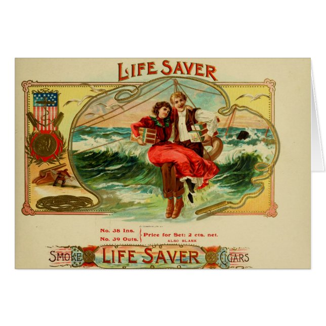 Vintage Cigar Box Label (Front Horizontal)