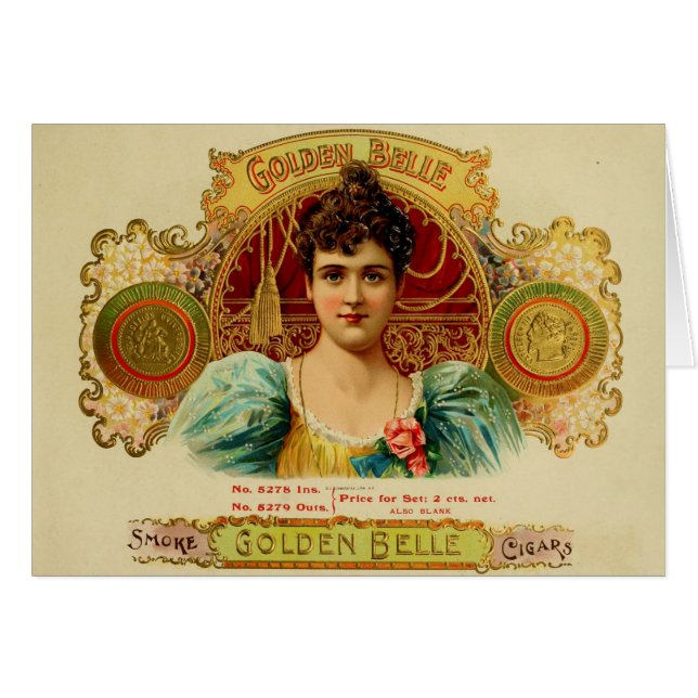 Vintage Cigar Box Label (Front Horizontal)