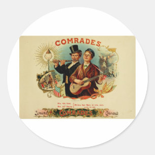 Vintage Cigar Box Label Comrades (L10)