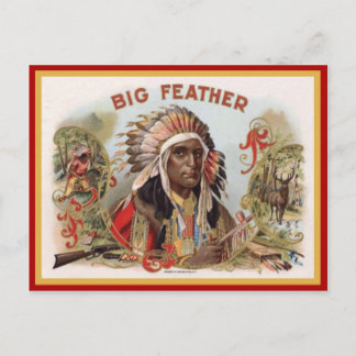 Vintage Cigar Box Label Postcard