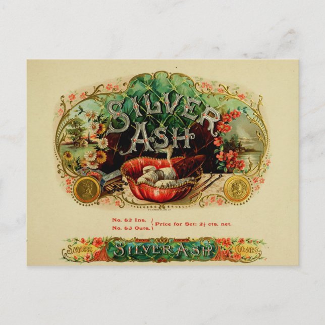 Vintage Cigar Box Label Postcard (Front)
