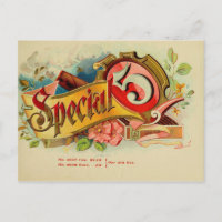 Vintage Cigar Box Label