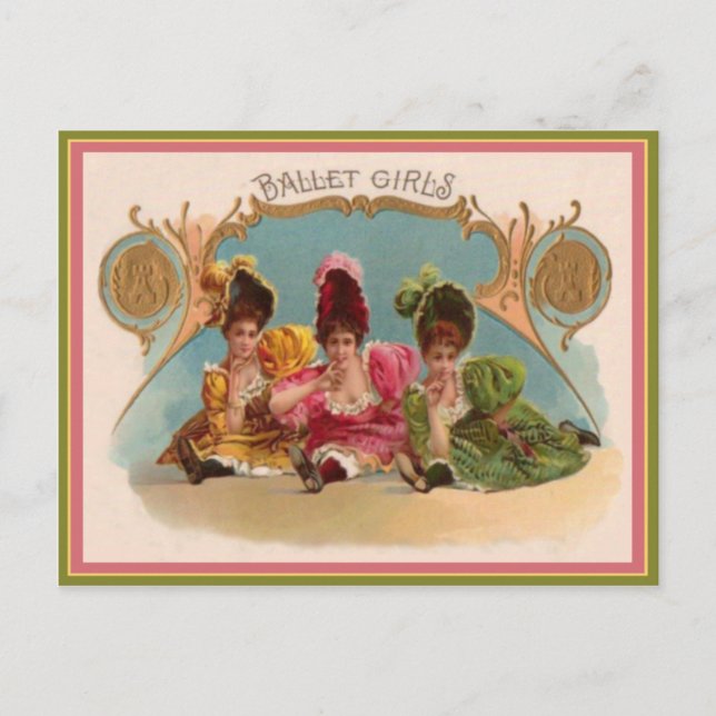 Vintage Cigar Box Label Postcard (Front)